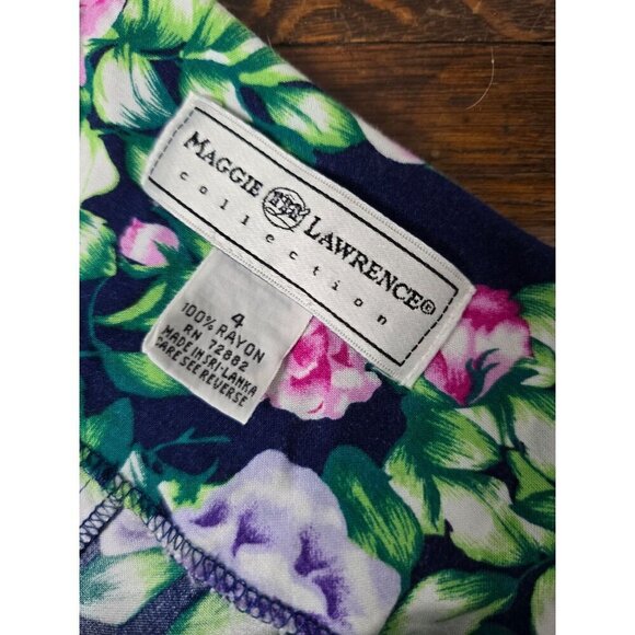 Vintage Bloomcore Botanical Floral Spring Dress - Picture 4 of 12